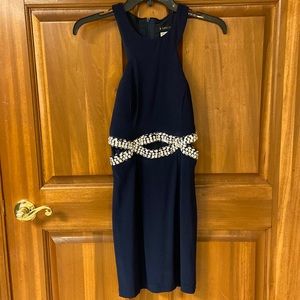 Beautiful navy blue mini dress by B. Darlin